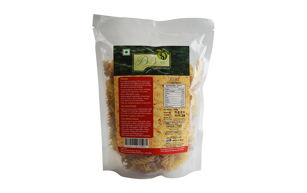 Delsano Mix Grain Pasta    Pack  250 grams